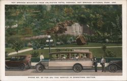 Shick Taxi Company Sightseeing Bus, Hot Springs National Park Postcard
