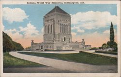 Indiana World War Memorial Postcard