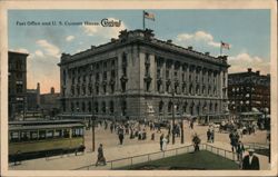 Post Office and U. S. Custom House, Cleveland, OH Postcard