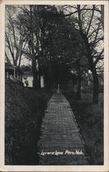 Lovers' Lane, Peru, NE Postcard