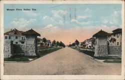 Munger Place, Dallas, Tex. Postcard