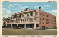 Hotel Kelley, Iola's New Hotel, Iola, Kansas Postcard