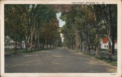 Park Street, Brandon, VT Postcard
