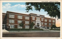 High School, Amarillo, Texas Postcard