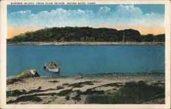 Summer Island, From Clam Island, Indian Neck, Conn. Postcard