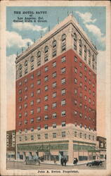 The Hotel Savoy, Corner Sixth & Grand, Los Angeles, CA Postcard