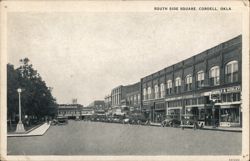 South Side Square, Cordell, OK Postcard