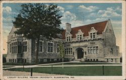 Library Building, Indiana University, Bloomington, IN Postcard