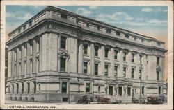 City Hall, Indianapolis, IN Postcard