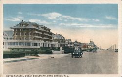 Hotel Pannaci, Ocean Boulevard, Long Branch, N.J. Postcard
