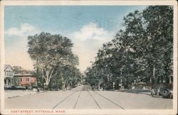 East Street, Pittsfield, MA Postcard