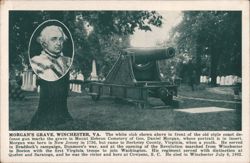 Grave of Gen. Daniel Morgan, Mount Hebron Cemetery Postcard