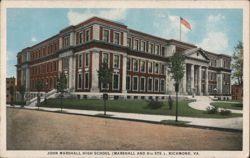 John Marshall High School, Marshall and 8th Streets Postcard