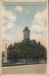 Court House and Confederate Monument, Fort Smith, Ark. Postcard