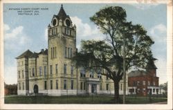 Antauga County Court House and County Jail, Prattville, AL Postcard