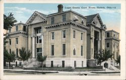 Logan County Court House Postcard