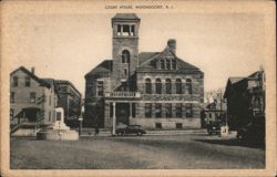 Court House Woonsocket Postcard