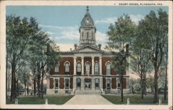 Court House, Plymouth, IN Postcard