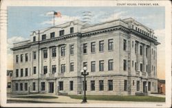 Dodge County Court House, Fremont, NE Postcard
