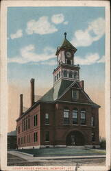 Court House and Jail, Newport, VT Postcard