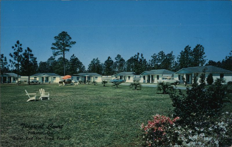 Tropical Court, Quiet Rest for Tired People, Folkston, GA Georgia