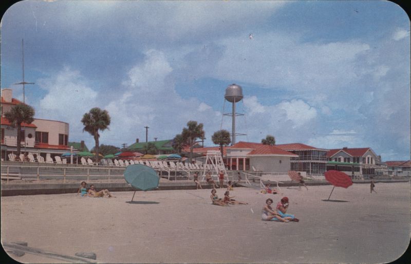 Beach near the Desoto Beach Club, Tybee Island, Georgia