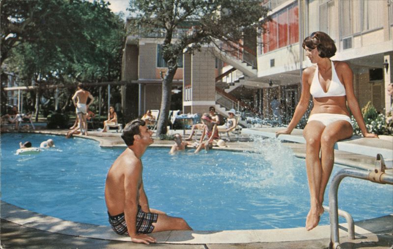 Swimming Pool at The Buccaneer Motor Lodge Jekyll Island Georgia