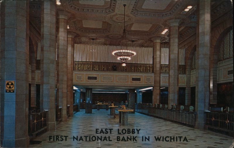 East Lobby, First National Bank in Wichita Kansas