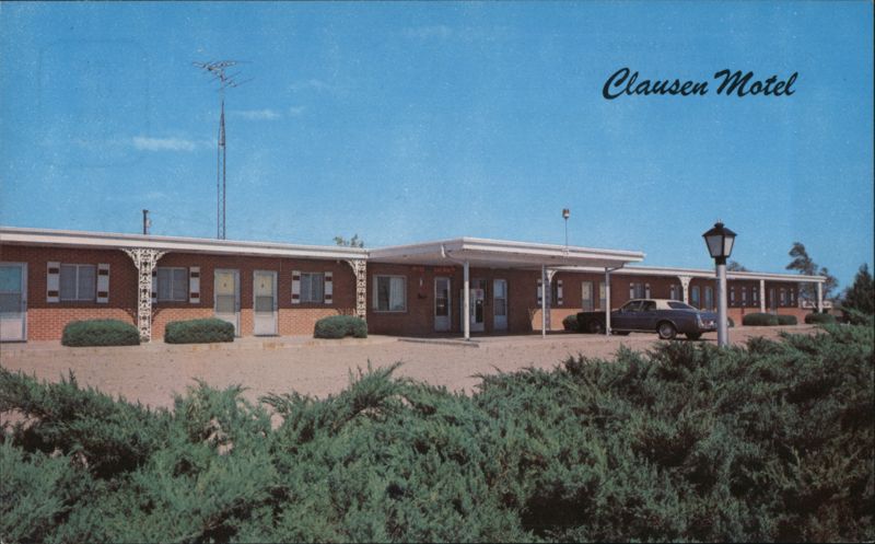 Clausen Motel Dodge City Kansas W.E. Noble