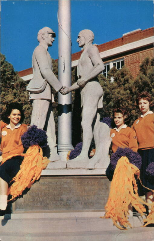 Medicine Lodge Peace Treaty Statue & Centennial Boosters Kansas