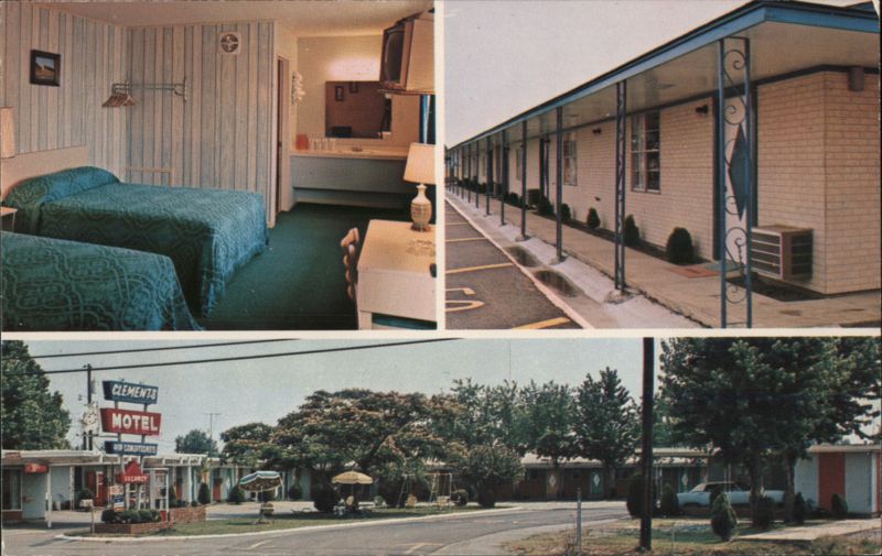 Clements Motel, Exterior and Interior Views Conway Arkansas