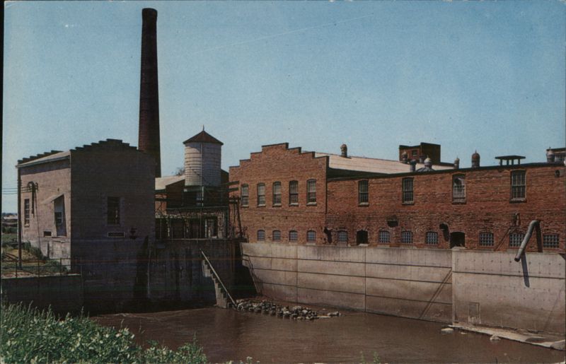 Amana Woolen Mill and Hydro Plant on Mill Stream Iowa