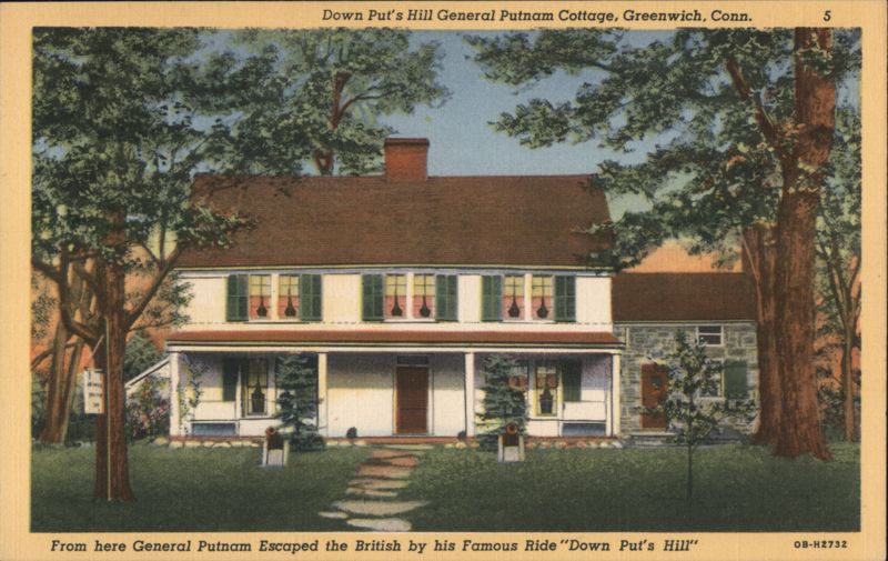 General Putnam Cottage, Down Put's Hill, Greenwich, CT Connecticut