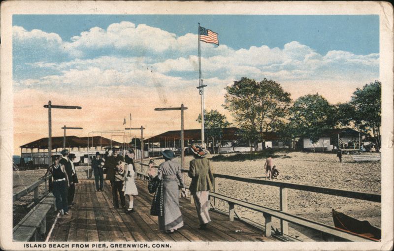 Island Beach from Pier, Greenwich, CT Connecticut