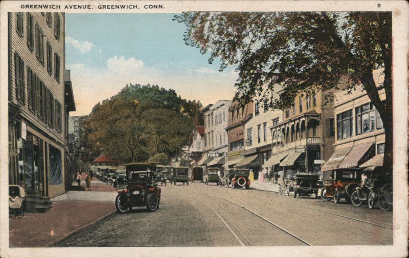 Greenwich Avenue, Greenwich, Conn. Connecticut