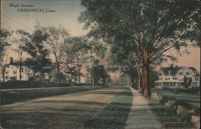 Maple Avenue, Greenwich, Conn. Connecticut Hope Colored