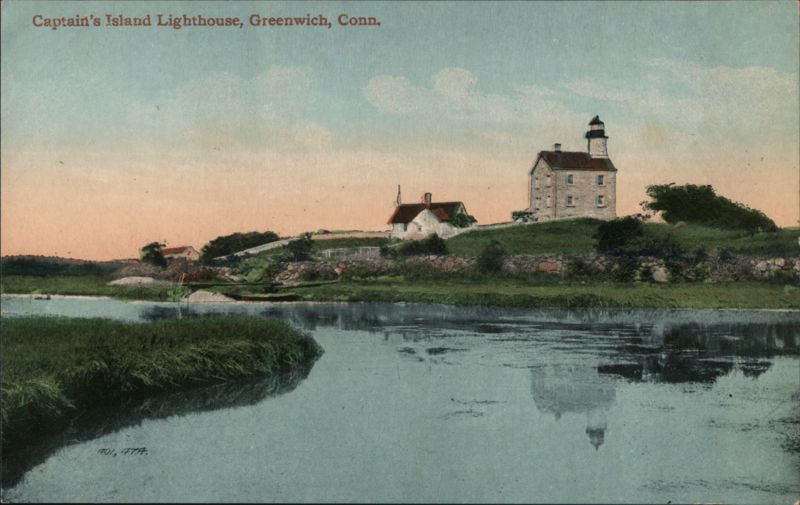 Captain's Island Lighthouse, Greenwich, Conn. Connecticut