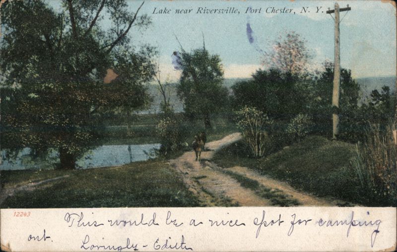 Lake near Riversville, Port Chester, N. Y. New York