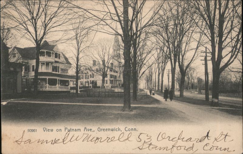 View on Putnam Avenue, Greenwich, CT Connecticut