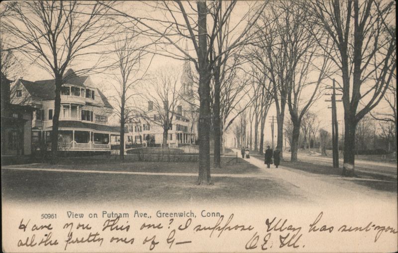 View on Putnam Ave., Greenwich, CT Connecticut