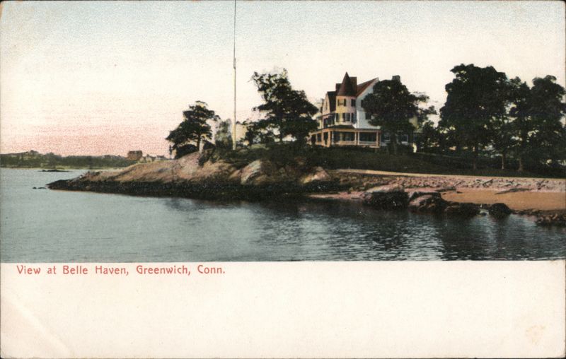 View at Belle Haven, Greenwich, Conn. Connecticut