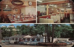 Cole Farms Restaurant, Gray, Maine Postcard