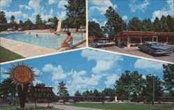 Tahiti Motel & Restaurant Postcard