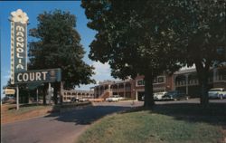 Magnolia Hotel Court Postcard