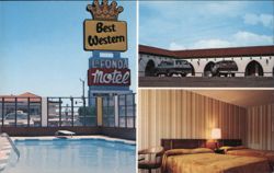 Lundy's Best Western LaFonda Motel & Restaurant Postcard