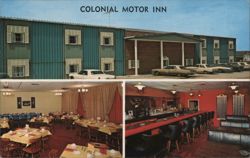 Colonial Motor Inn Postcard