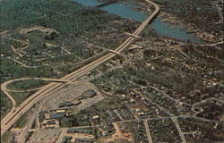 Aerial View of The Connecticut Turnpike Postcard