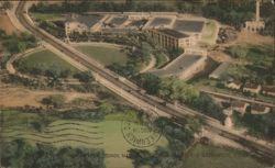 Aerial View, Condé Nast Publications Plant, Old Greenwich, CONN. Postcard