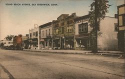 Sound Beach Avenue, Old Greenwich Postcard