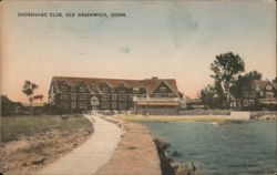 Shorehame Club, Old Greenwich, CONN. Postcard